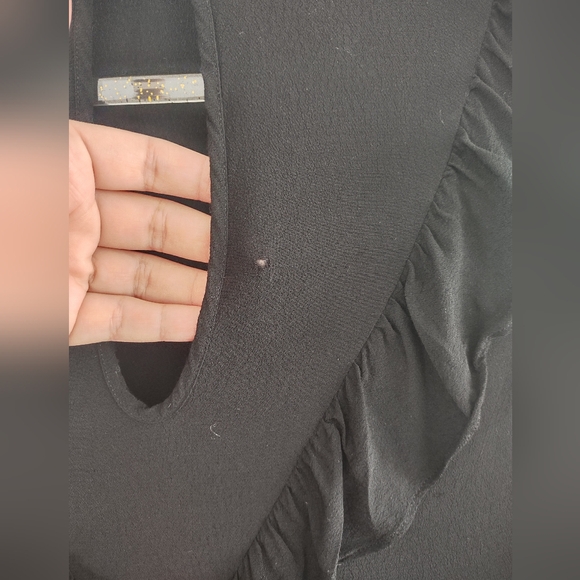 Christy Dawn Bijou Black Imperfect Maxi Ruffle Dress Sz XS - Picture 12 of 14